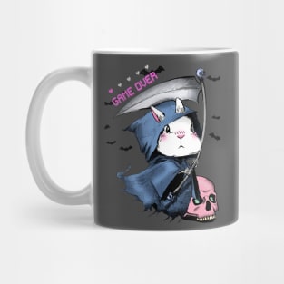 Game Over cute but creepy rabbit reaper Mug